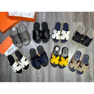 Dép HM nam , dep hermess nam cao cấp đế giả gỗ quai chữ H [ ảnh + video tại Monaco Shop ]