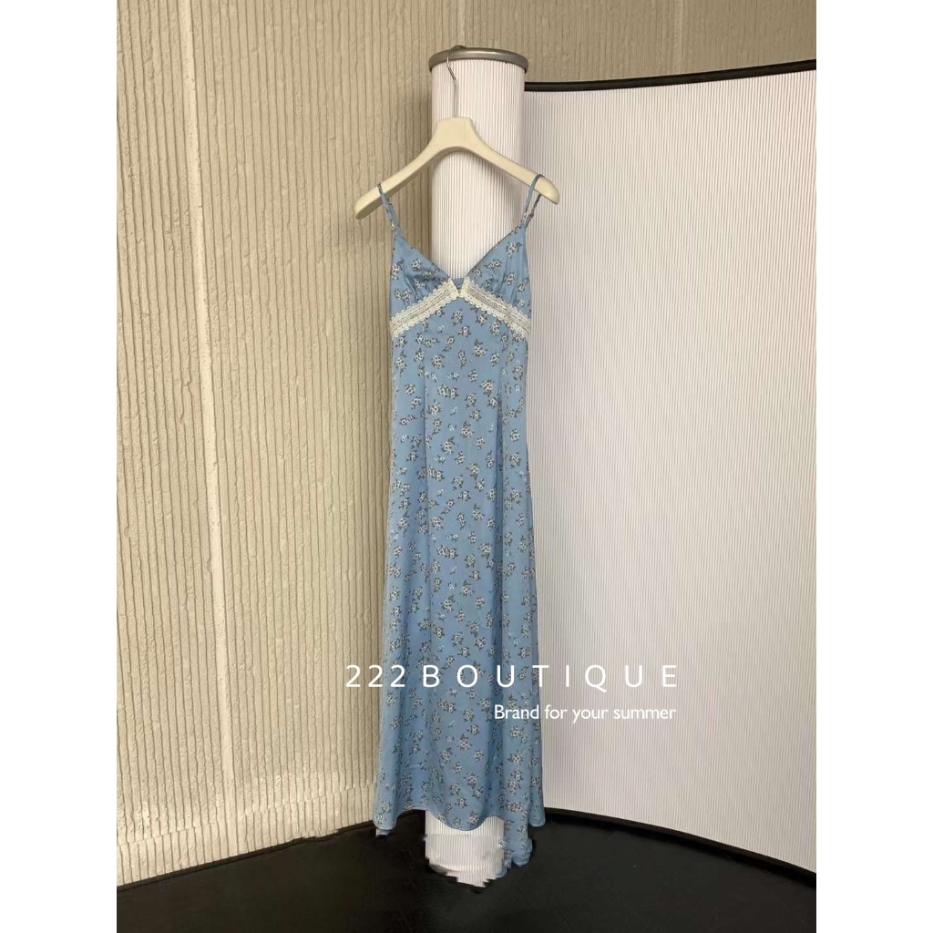 Váy dây lụa hoa DT 6520