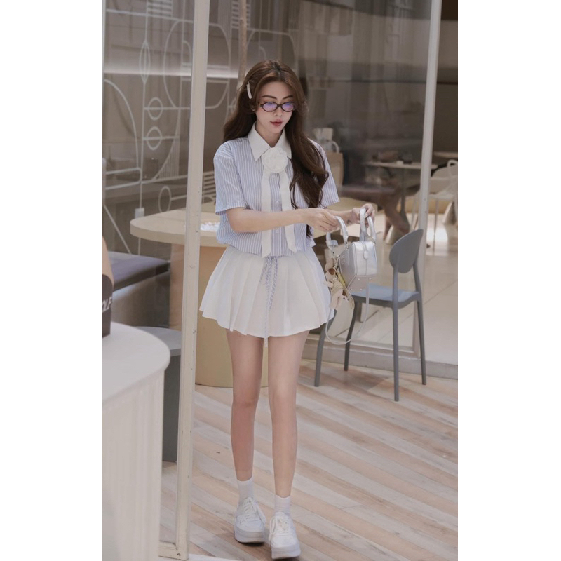 Váy sơ mi chân vay liền ASHYLEY