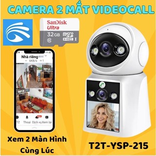 CAMERA YOOSEE GỌI VIDEO 2 MẮT CAM 1 MÀN HÌNH - ĐÀM THOẠI 2 CHIỀU - XOAY 360 ĐỘ - BÁO ĐỘNG CHỐNG TRỘM - CAMERA TRONG NHÀ/