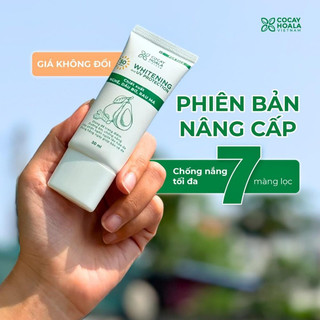 [Mẫu mới] Kem chống nắng Nghệ Bơ Cocayhoala-kiềm dầu, chống thấm nước, nâng tông da SPF50+ PA+++
