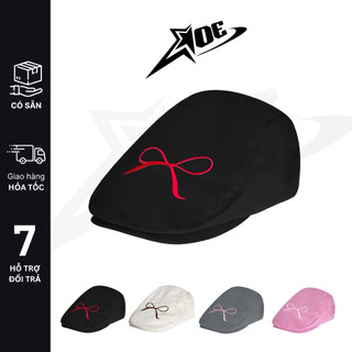(Có sẵn) AOE STUDIO - Mũ nồi Beret cao cấp nón chất kaki thêu nơ dễ thương phong cách Hàn Quốc dành cho nữ