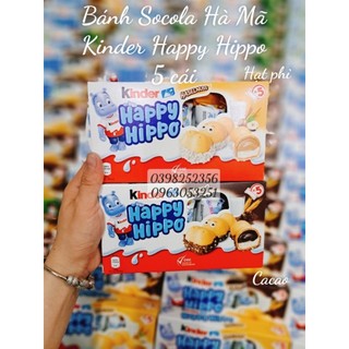 Bánh socola hà mã thương hiệu happy hippo - kinder đức
