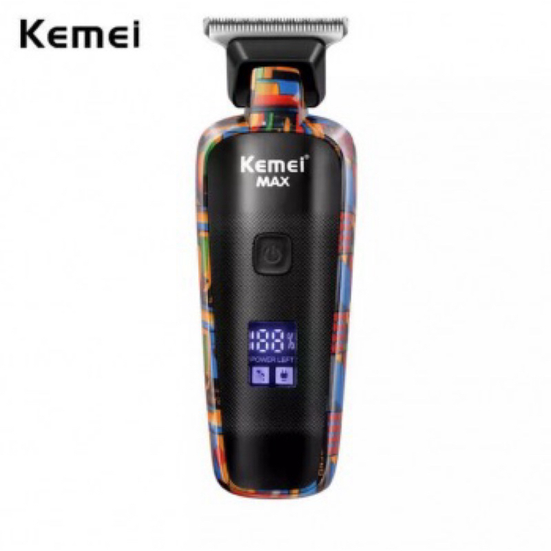 Tông Đơ Cắt Tóc Kemei KM-MAX5090 - Pin Sạc Li-ion 600mAh, Thời Gian Sử Dụng 60 Phút, Màu Graffiti