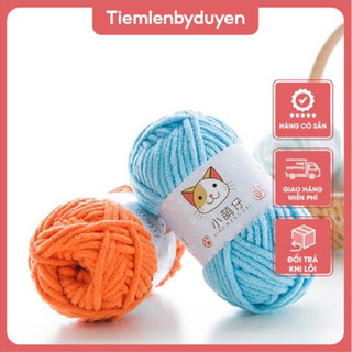 Len nhung mèo 4mm 50g - nhung mimi