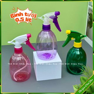 Bình tưới cây, Bình xịt 0,5 lít có điều chỉnh tia nước tiện dụng, tưới cây, hoa, bon sai, cây cảnh văn phòng