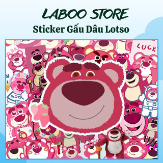 Set 15/30/50 sticker Gấu Dâu đặc biệt siêu dễ thương, hình dán sticker hoạt hình mèo ami cute dán điện thoại