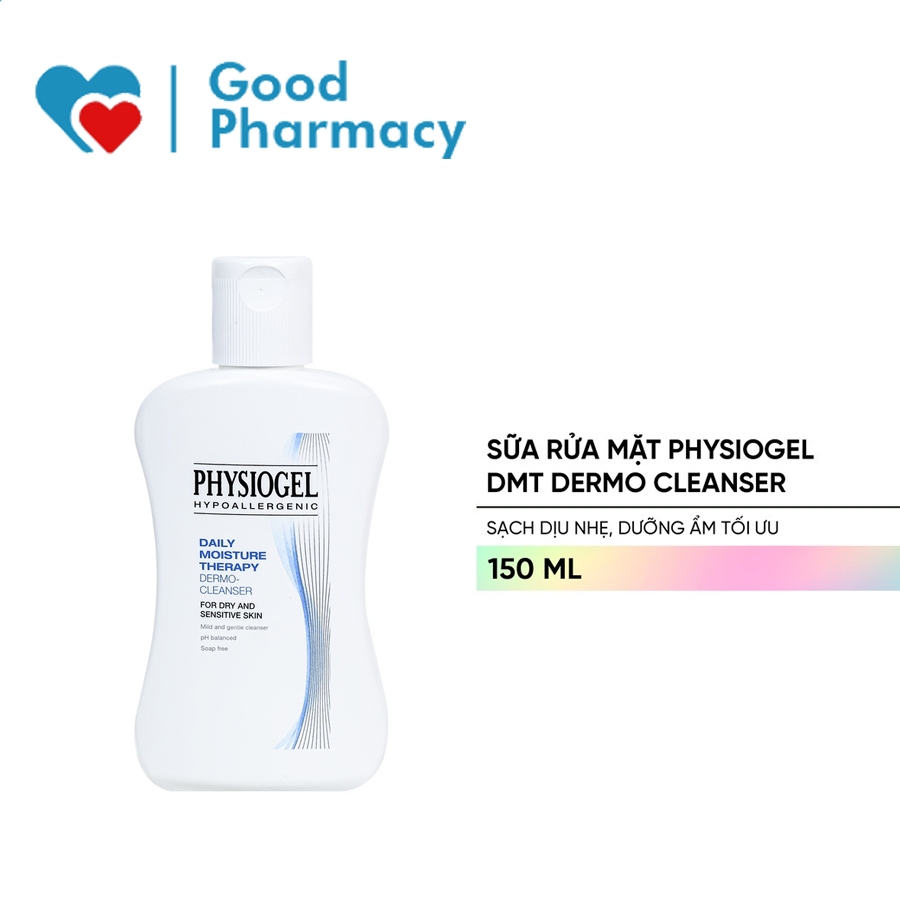 [Chính hãng] Sữa rửa mặt cho da khô, da nhạy cảm Physiogel DMT Dermo Cleanser giúp dưỡng da, dịu nhẹ