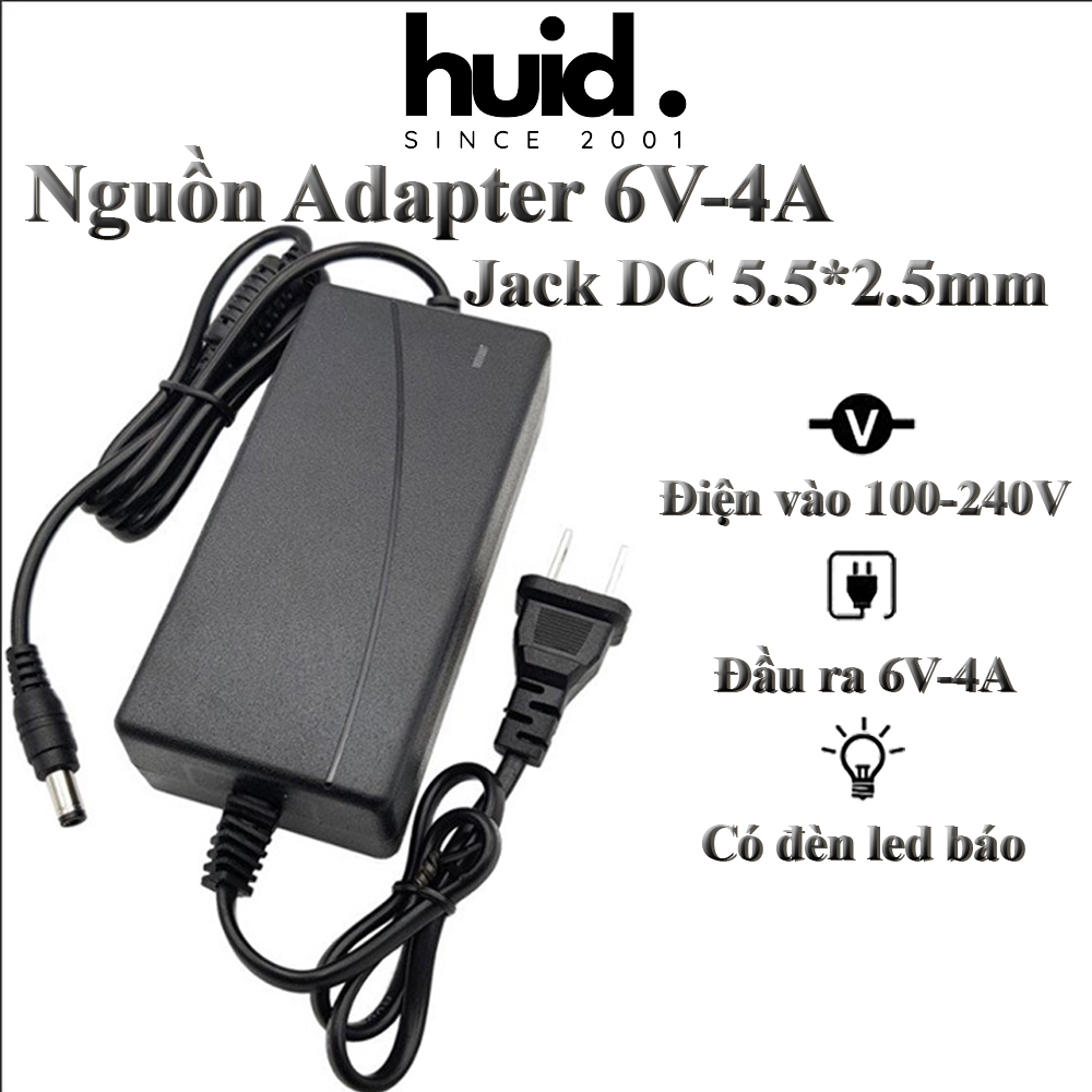 Nguồn Adapter 2 Đầu Dây 6V-4A / 6V-5A / 6V-10A