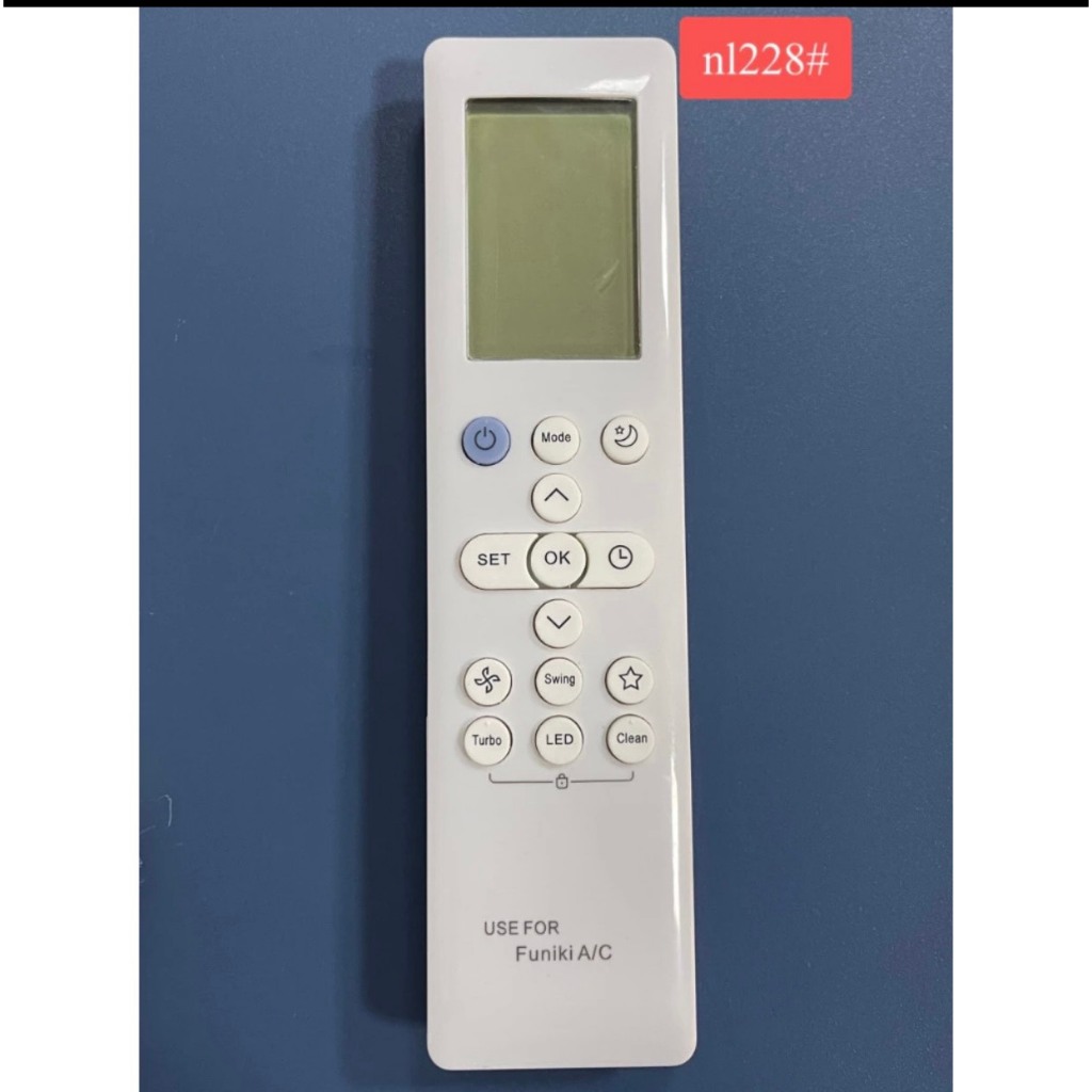 Remote điều khiển điều hòa Funiki 1 2 chiều Inverter cho mùa hè mát lạnh ( nút màu xanh dương ) tặng