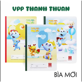 [ Bìa mới ]Combo 5 quyển vở 4 Ô ly 80 trang Hồng Hà khổ School Ami 0515 thích hợp để luyện chữ