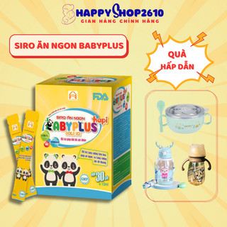 Siro ăn ngon baby plus giúp trẻ ăn ngon, ngủ ngon, tăng cân tự nhiên, tăng sức đề kháng, hết táo bón - happy shop
