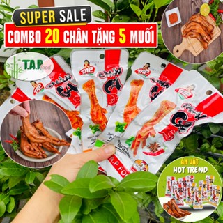[COMBO 20 Tặng 5 Muối Chấm] Chân Gà T.A.P FOOD Việt Nam Siêu To 50g - Ăn Vặt HOT TREND