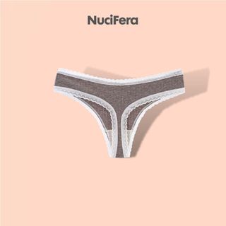 Quần lọt khe viền ren NuciFera chất dâu tằm mặc mát co dãn nhiều