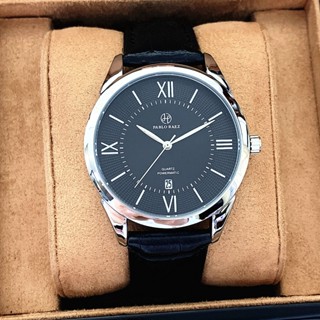 Đồng hồ nam chống nước PABLO RAEZ lịch ngày mặt tròn sang trọng kèm hộp đẹp 6898