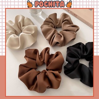 Dây Buộc Tóc Vải Satin Cao Cấp Mềm Co Giãn, Chun Cột Tóc Scrunchies Thanh Lịch Thời Trang Phong Cách Hàn Quốc Cho Nữ