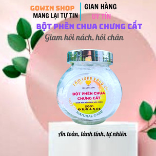 [Sale 2 ngày]   2 Hũ 300gram Bột Phèn Chua Chưng Cất Tinh khiết Không Mùi ( Phèn Phi) dược liệu,