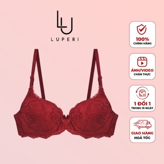 Áo Lót Nữ Cao Cấp Luperi LP84 Ren Dệt Thiết Kế Không Xù Có Gọng Mềm Quả Lên Ôm Tròn Ngực Nâng Ngực Hiệu Quả
