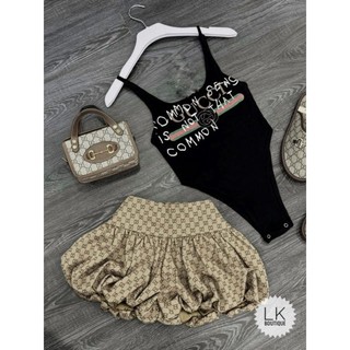 Set áo bodysuit quần sooc bồng LK <có bán áo rời>