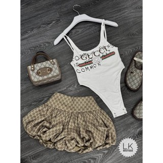 Set áo bodysuit quần sooc bồng LK <có bán áo rời>