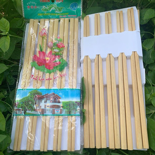 Vỉ 10 đôi đũa gỗ cao cấp Thiên Duy