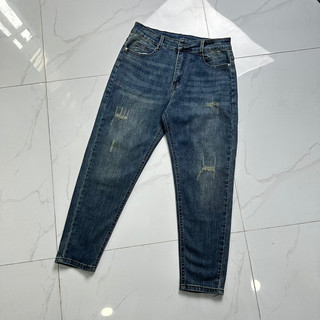 [MS 9146] Bigsize 55-85kg Quần Jean Form Baggy 9 Tấc Chất Liệu Jean Co Giãn 4 Chiều