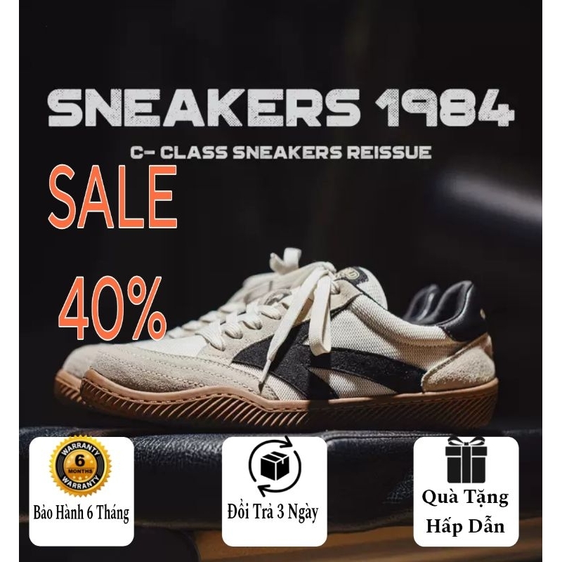 MADEN Giày Thể Thao C-Class OLYMPISM 1984 - Phong Cách Hàn Quốc , Tặng Kèm Tất Và Dây Giầy