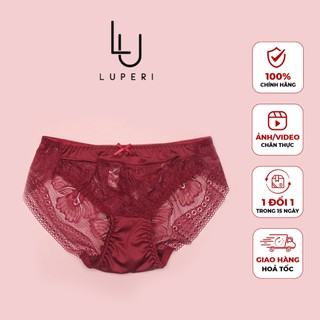 Quần Lót Nữ Thun Phối Ren Cạp Cao Luperi Dáng Bikini Co Giãn Không Lằn Mông Kháng Khuẩn Khử Mùi Rất Tốt Lp710100001