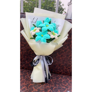 bó hoa kẽm nhung xinh xắn( khách đặt màu khác inb)