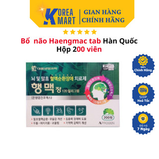 Viên Uống Bổ Não Haengmac Tab Hàn Quốc - Hộp 200 Viên