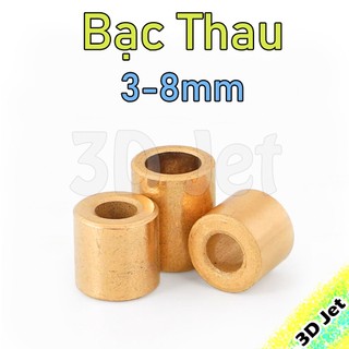 Bạc thau, Bạc đồng tự bôi trơn không vành 3mm 4mm 5mm, bac thau boi tron, bac dong vong bi,vòng bi tự bôi trơn,dong thau