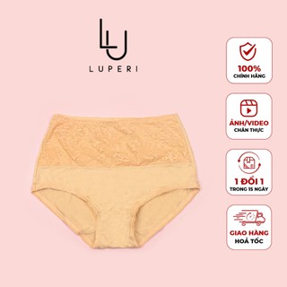 Quần Lót Nữ Cotton Luperi Phối Ren Cạp Cao Định Hình Eo Thon Gọn Chất Liệu Mềm Mịn Co Giãn Kháng Khuẩn Khử Mùi Sp717