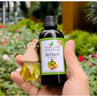 Tinh Dầu Sả Chanh nguyên chất 100% xông phòng, đuổi muỗi  50ML- 100ML -Tặng vỏ lọ treo xe