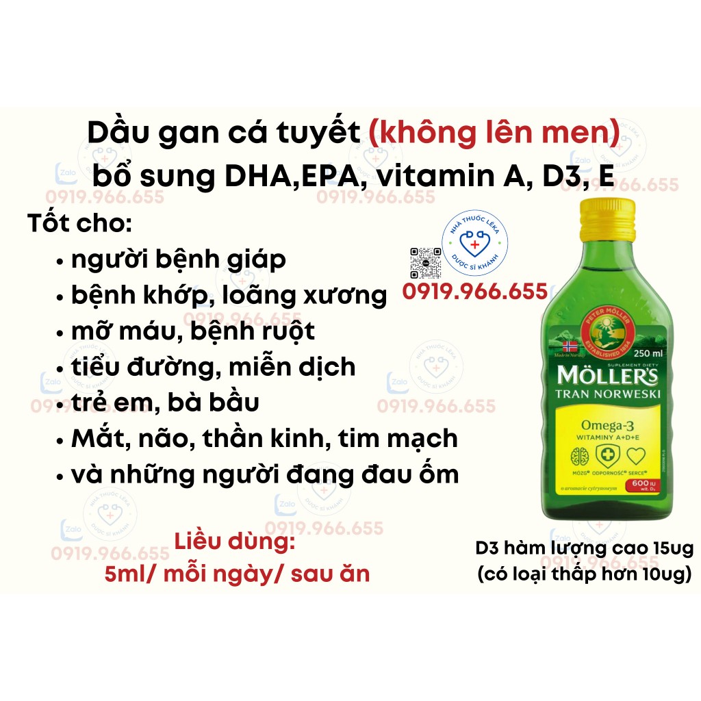 Dầu gan cá tuyết (không lên men)