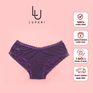 Quần Lót Lụa Cao Cấp Luperi Dáng Hipster Nâng Mông Phối Ren Viền Cạp Chất Liệu Thoáng Mát Nhẹ Mềm Quyến Rũ SP726