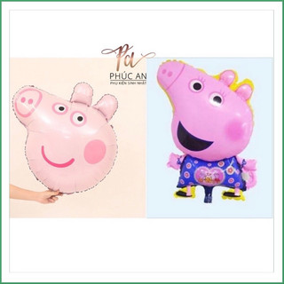 Bóng kiếng hình chú heo peppa hồng size lớn trang trí sinh nhật HPBD