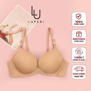 Áo Lót Nữ Không Gọng LUPERI Form quả tròn ngực áo trơn toàn bộ vải mềm mát mịn bản 2 móc trẻ trung LUAL LV85