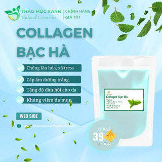 Mask collagen bạc hà