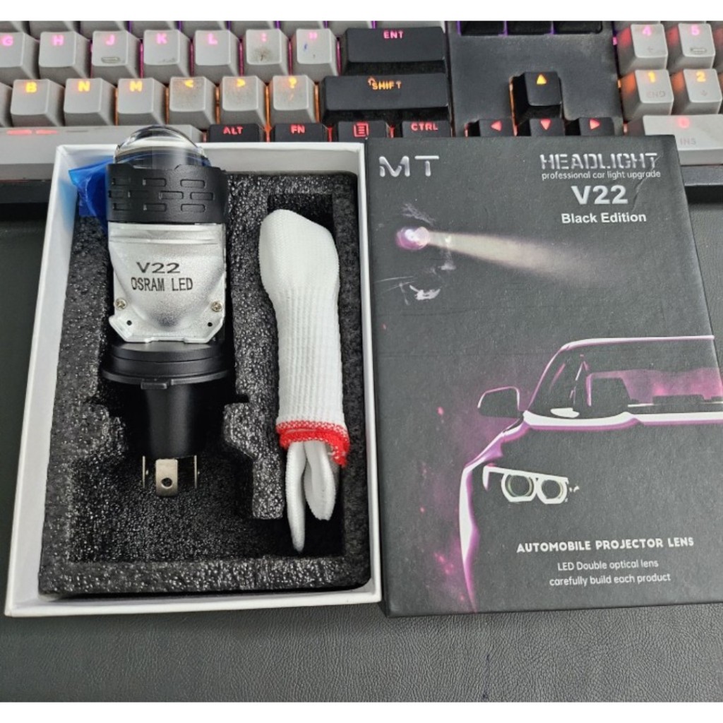 Đèn led bi cầu mini V30 V22 Osram chân H4 12V-24v tăng sáng cho ôtô, xe máy,bản cao cấpnhất trong ph