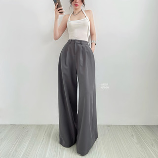 BASSY - Set áo yếm thun nhũ mix quần ống siêu rộng cá tính, style cool ngầu thời thượng