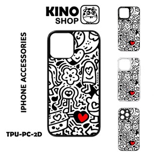 Ốp lưng iPhone KINOSHOP [ 432 ] Doodle viền dẻo đen silicon TPU chống ố vàng , chống va đập XR 15 Pro Max 11 12 13 14