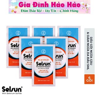 DẦU GỘI CHỐNG GÀU SELSUN 5ML x 6 GÓI  - DATE MỚI - Hàng tặng