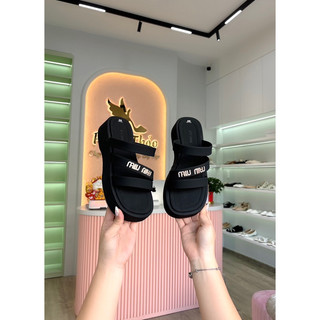 Dsđ-dép sandal miu-miu bigsize 40-44 chữ đính đá