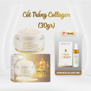 Kem cốt trắng collagen , tặng serum meso collagen - dưỡng trắng, mờ thâm, nám, tàn nhang ...