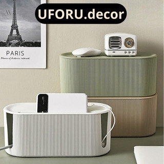 Hộp đựng ổ cắm điện Uforu cao cấp, bảo vệ an toàn cho trẻ em, nắp đậy chắc chắn kiêm kệ để đồ UF2640