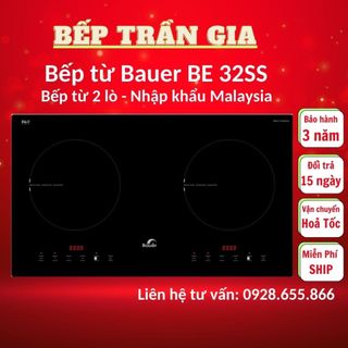 Bếp từ Bauer BE 32SS Bếp điện từ âm Inverter tiết kiệm điện, Nhập khẩu Malaysia