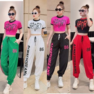 Bộ thể thao quần chất gió,áo chất thun, tập zumbagym,aerobic