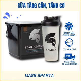 Sữa Tăng Cân Tăng Cơ - Sparta Mass - Hộp 2,4kg + Tặng bình lắc Shaker