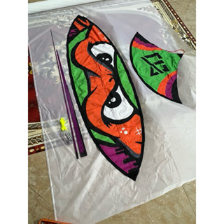 Combo Vip tự làm diều 2m lắp ghép full cacbon (sản phẩm chưa hoàn thiên đầy đủ nguyên liệu để các bạn tự làm thành diều)