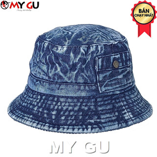 Mũ Bucket Nón tai bèo vành cụp Jean wax cao cấp M815